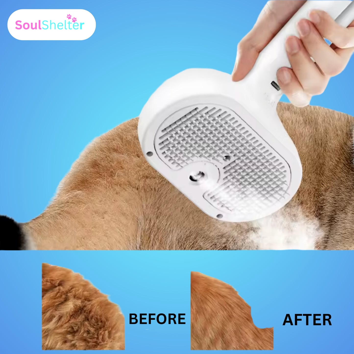 SoulShelter™ Gentle Purr Pet Comb
