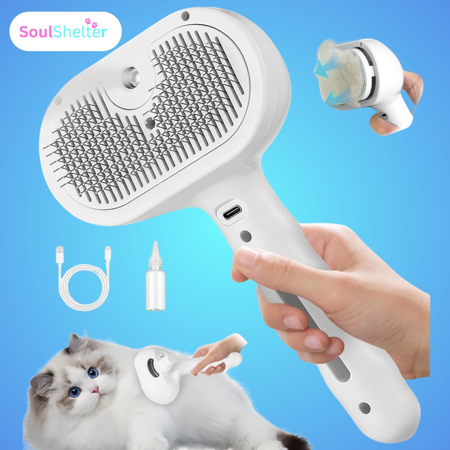 SoulShelter™ Gentle Purr Pet Comb